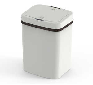 White 12L Touchless Trash Bins 